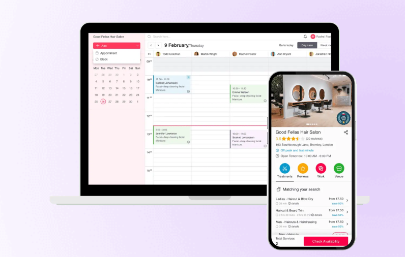 أفضل تطبيق ونظام إداري للصالونات